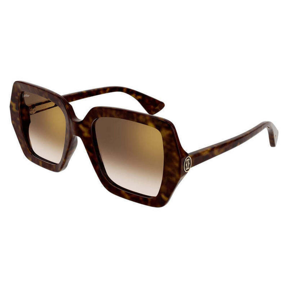 Cartier CT0507S-002 Sunglasses Havana Brown Acetate